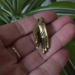 Vintage Hand of Buddha charm